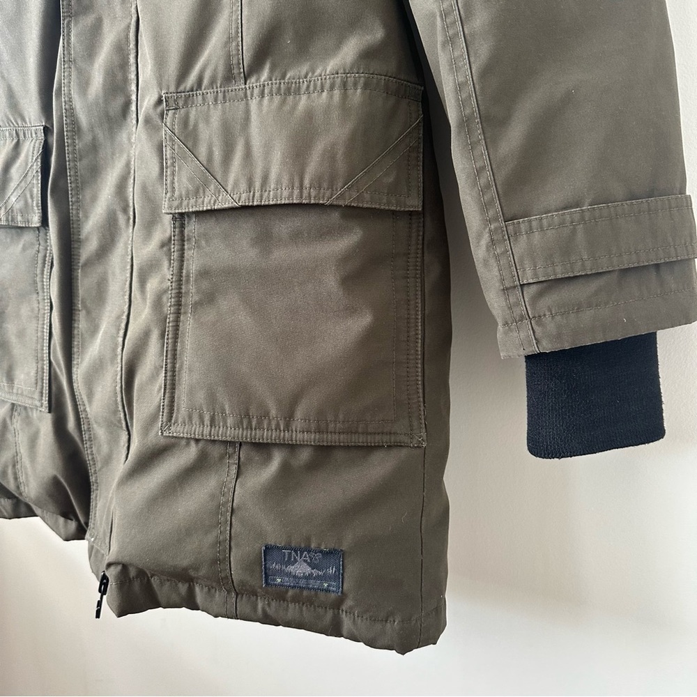 Aritzia-TNA Bancroft Parka In Dark Olive (Size: Medium) - Picture 12 of 15